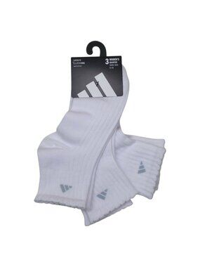 Adidas Womens Superlite ClimaCool Quarter Socks 3pk Lightweight Moisture-Wicking